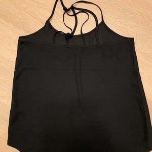 Black thin strappy shirt